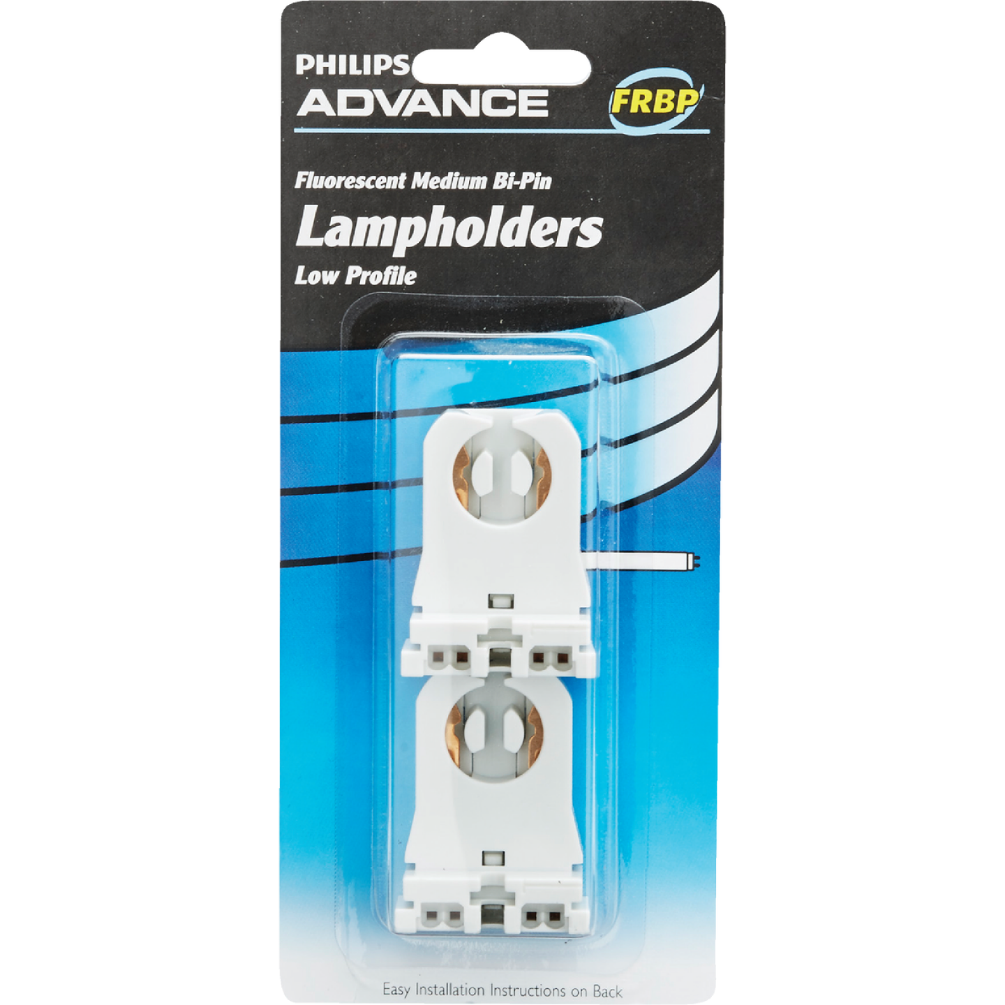 Philips Low Profile Tombstone Medium Bi-Pin T8/T12 Fluorescent Lampholder (2-Pack) Image 1