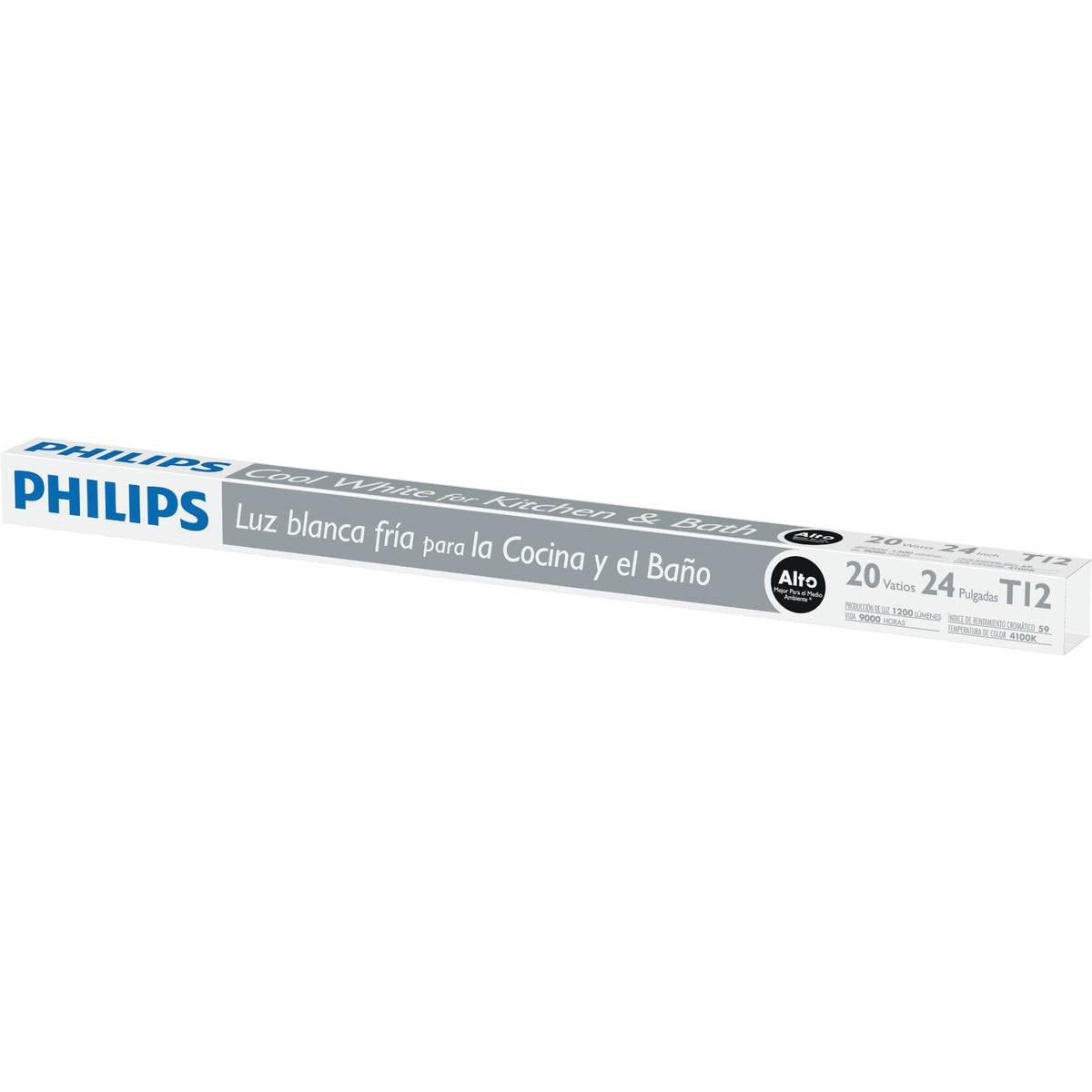 Philips 20W 24 In. Cool White T12 Bi-Pin Fluorescent Tube Light Bulb Image 2