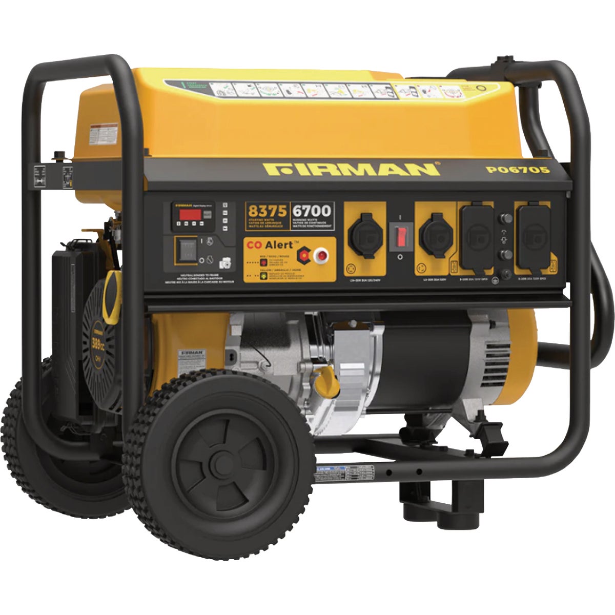 Firman 8350W Gasoline Powered Recoil Start Portable Generator