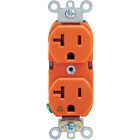 Leviton 20A Orange Isolated Grounding 5-20R Duplex Outlet Image 2