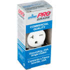 Leviton 20A White Heavy-Duty 6-20R Grounding Single Outlet Image 2