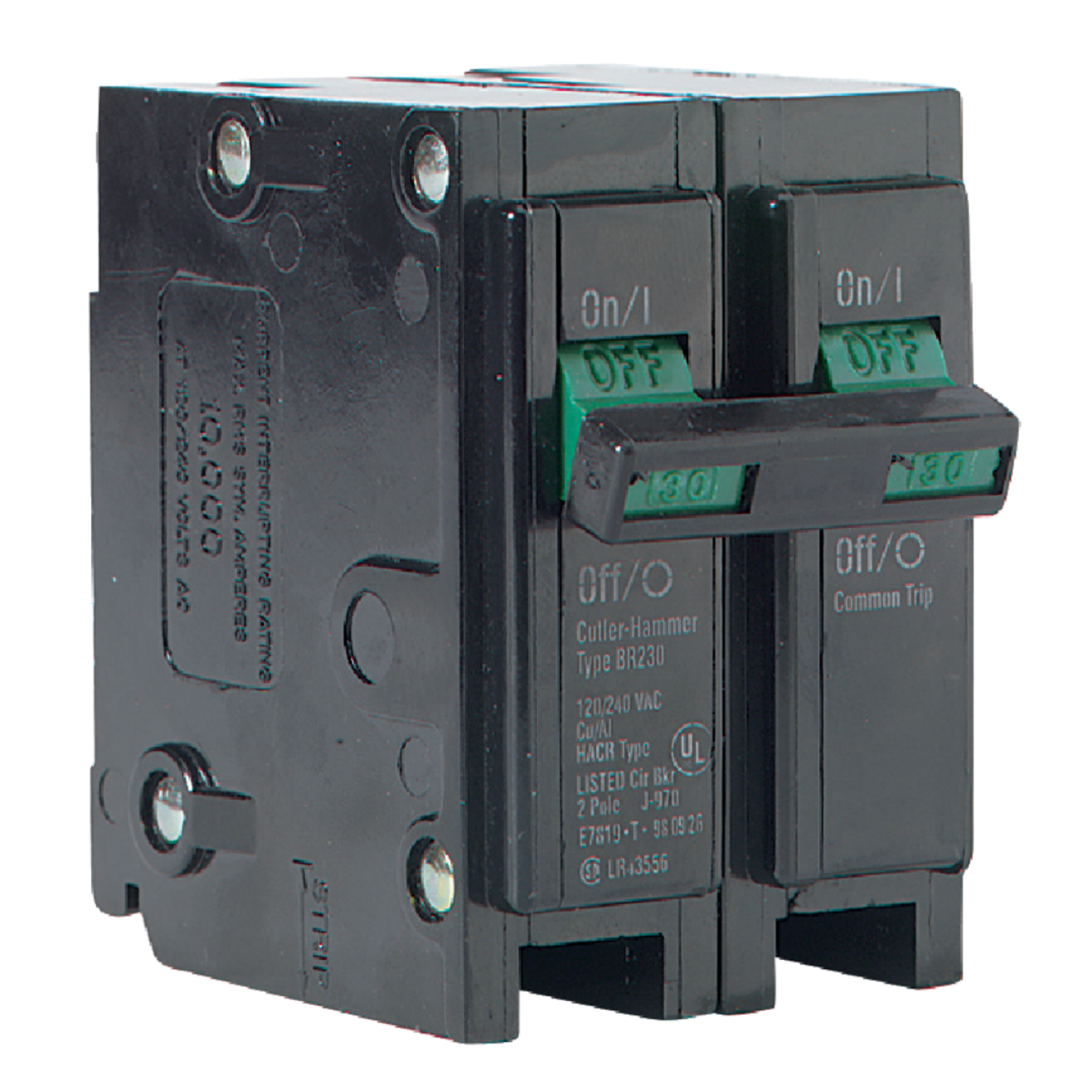 Eaton BR 30A Double-Pole Standard Trip Circuit Breaker Image 1