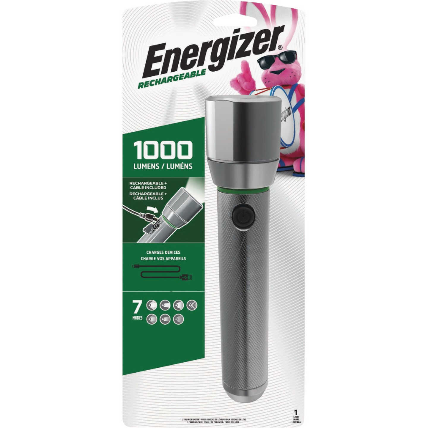 Energizer Vision HD 1200 Lm. LED Metal Rechargeable Flashlight Image 1