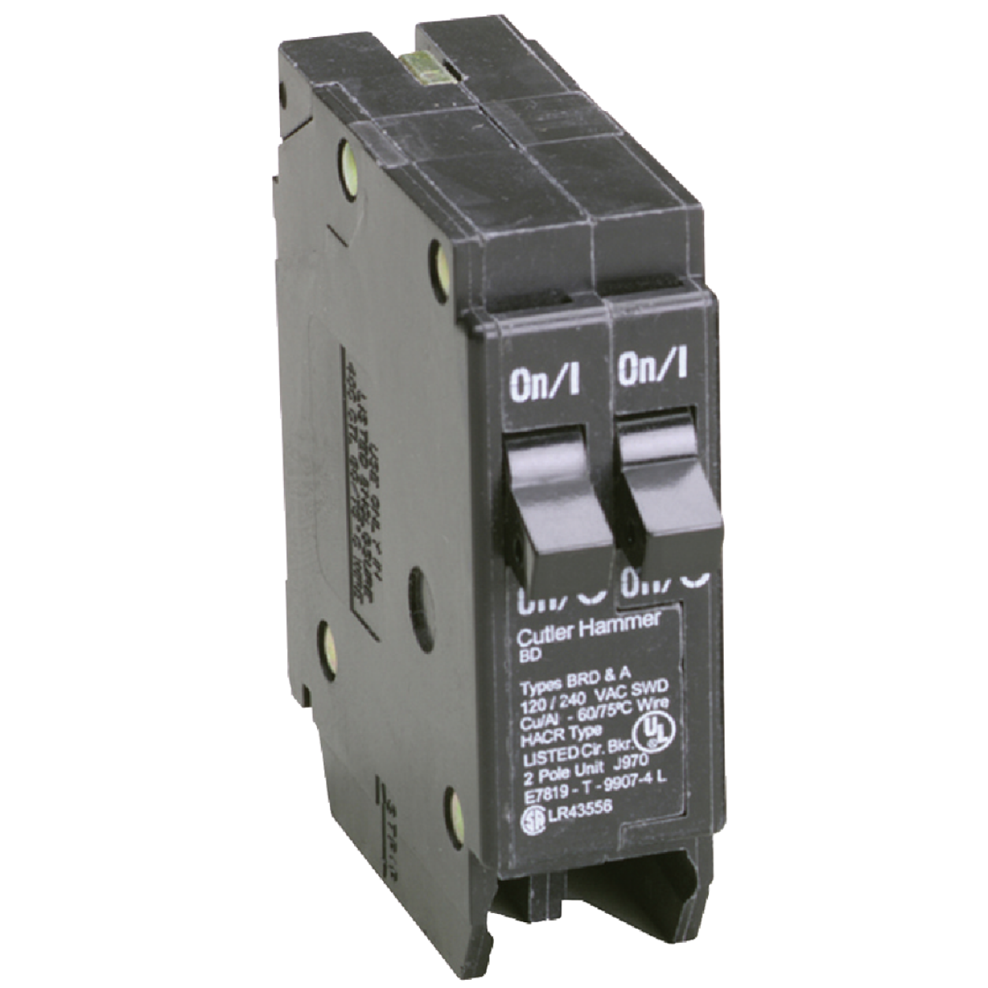 Eaton BD 15A/15A Double-Pole Standard Trip Duplex Circuit Breaker Image 1