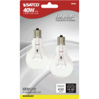 Satco 40W Clear Intermediate A15 Incandescent Ceiling Fan Light Bulb (2-Pack) Image 2