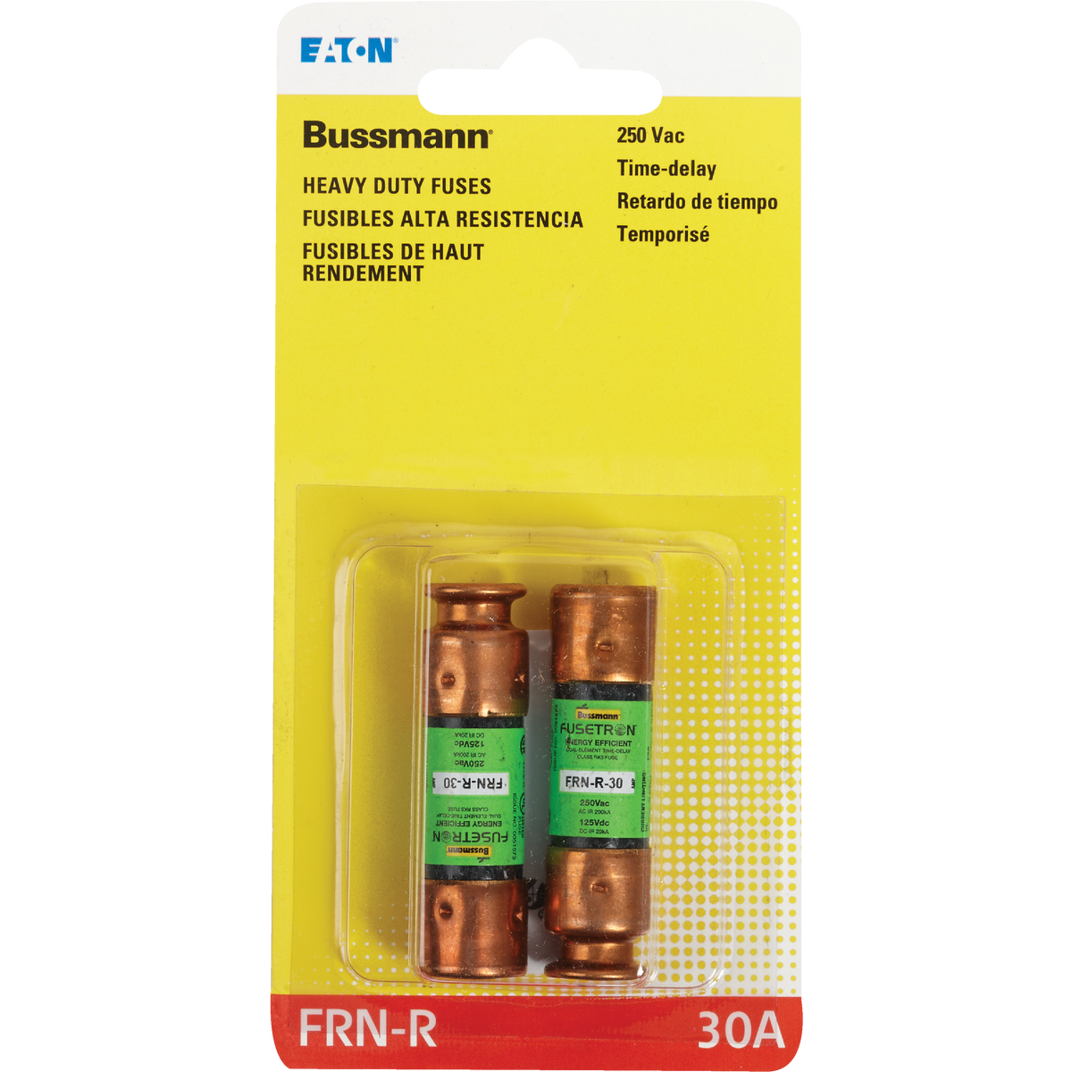 Bussmann 30A FRN-R Cartridge Heavy-Duty Time Delay Cartridge Fuse (2-Pack) Image 2