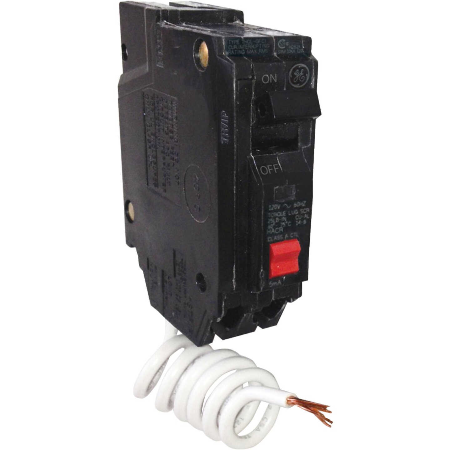 GE THQL 30A Single-Pole GFCI Breaker Image 1