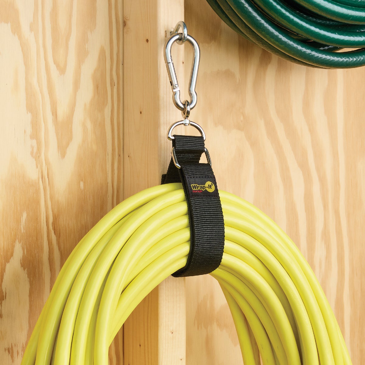 Wrap-It Storage Hook 'n Hang 24 In. x 2 In. Hanging Cinch Strap with Carabiner Image 5