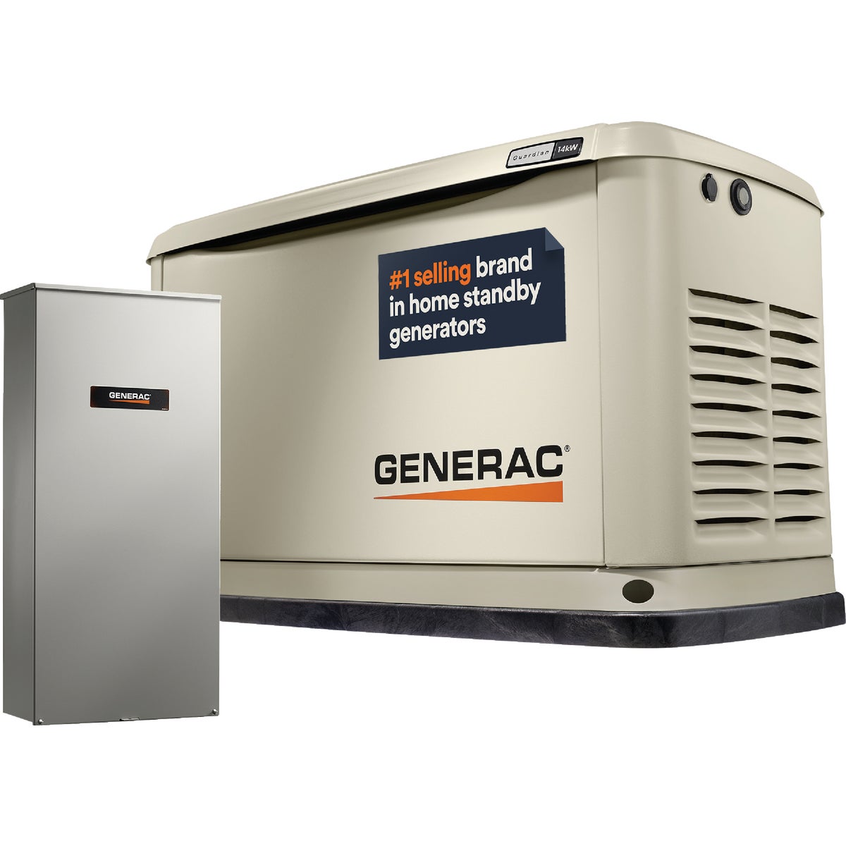Generac Guardian WiFi 14,000W Natural Gas/LP Home Standby Generator with 200A Automatic Transfer Switch
