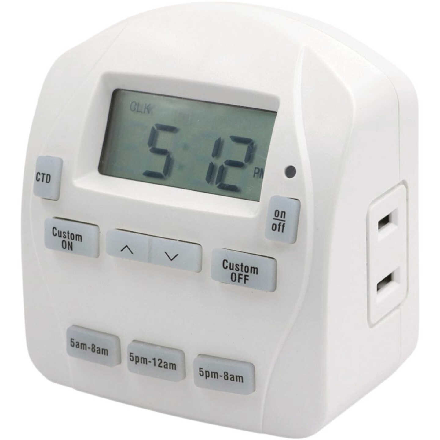Prime EZ-Set 125V Indoor 24 Hr. Digital Timer Image 1