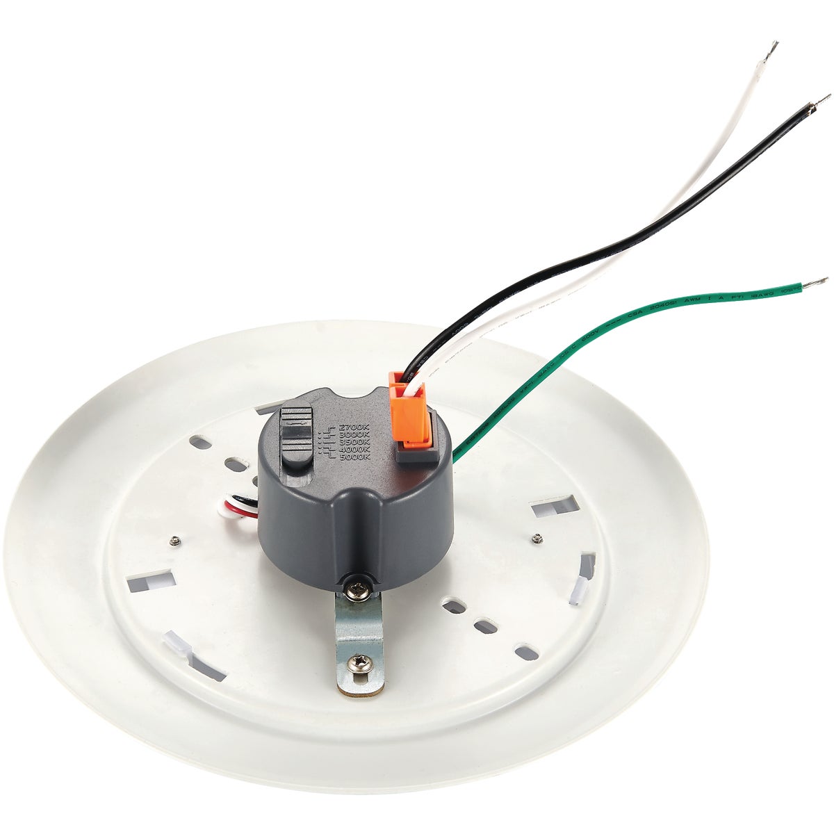 6 In. Retrofit IC Rated White LED DOB CCT Selectable Surface Mount Downlight, 1100 Lm. Image 4