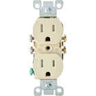 Leviton 15A Ivory Tamper Resistant 5-15R Duplex Outlet Image 2