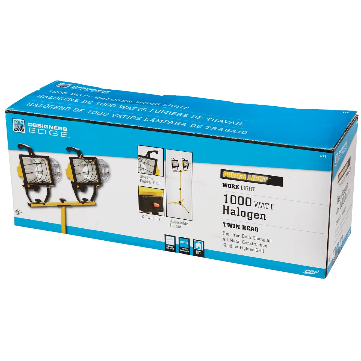 Southwire Power Light 16,000 Lm. Halogen Twin Head Telescoping Work Light Image 3