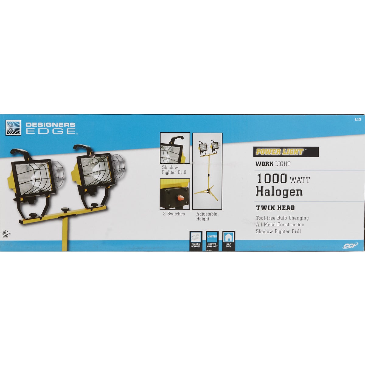 Southwire Power Light 16,000 Lm. Halogen Twin Head Telescoping Work Light Image 4