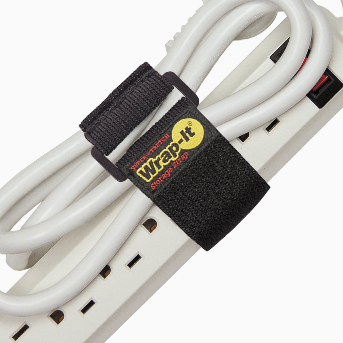 Wrap-It Storage Super-Stretch 9 In. x 1 In. Elastic Hook & Loop Cinch Straps (5-Pack) Image 2
