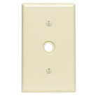 Leviton 1-Gang Thermoset Plastic Ivory Telephone/Cable Wall Plate with 0.406 In. to 0.625 In. Hole Image 1