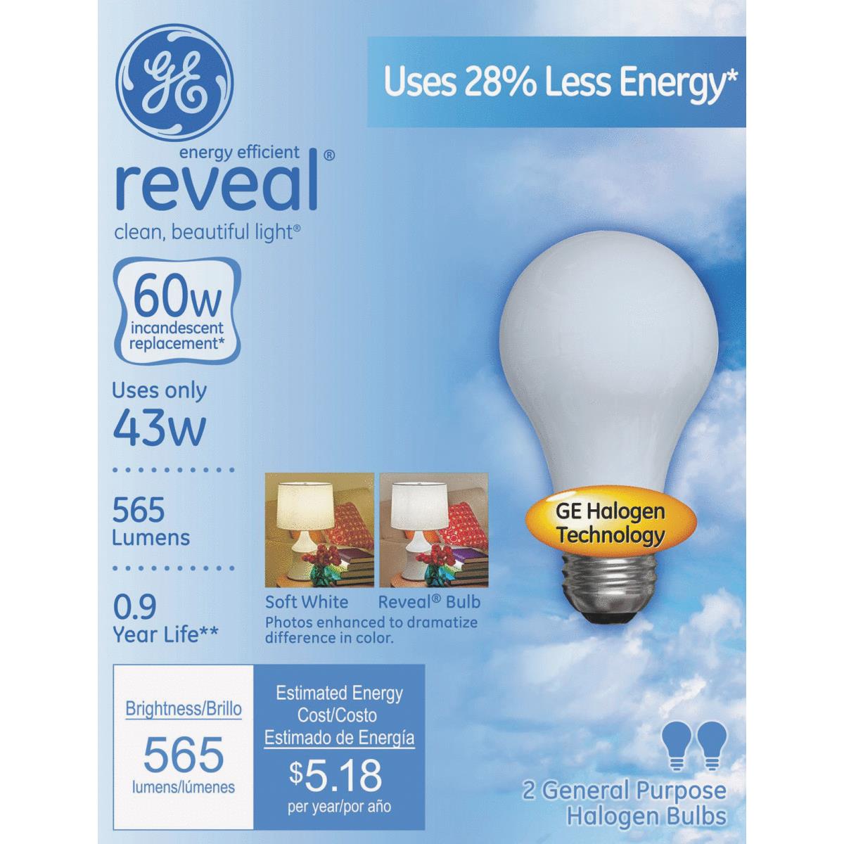 43W RVL SW HALOGEN BULB
