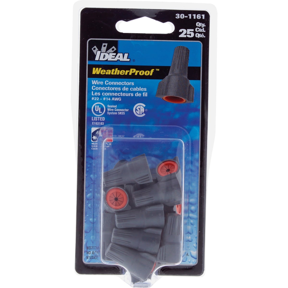 Ideal WeatherProof Small Blue/Orange Copper to Copper Wire Connector (25-Pack) Image 3