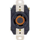 Leviton 30A 125V/250V Black Industrial Grade L14-30R Locking Outlet Receptacle Image 2