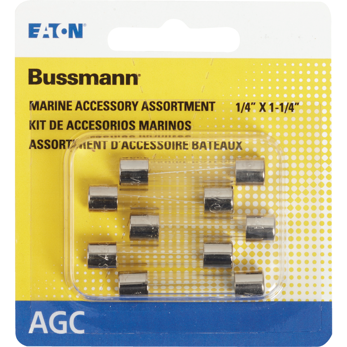 Bussmann 1A/2A/3A AGC Glass Tube Electronic Fuse (5-Pack) Image 2