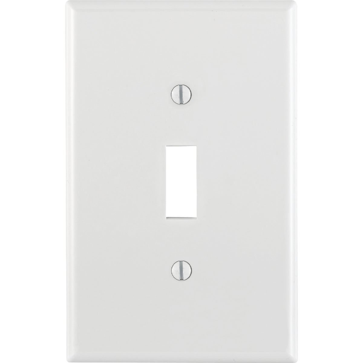 Leviton 1-Gang Thermoplastic Nylon Mid-Way Toggle Switch Wall Plate, White (10-Pack) Image 2