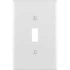 Leviton 1-Gang Thermoplastic Nylon Mid-Way Toggle Switch Wall Plate, White (10-Pack) Image 2