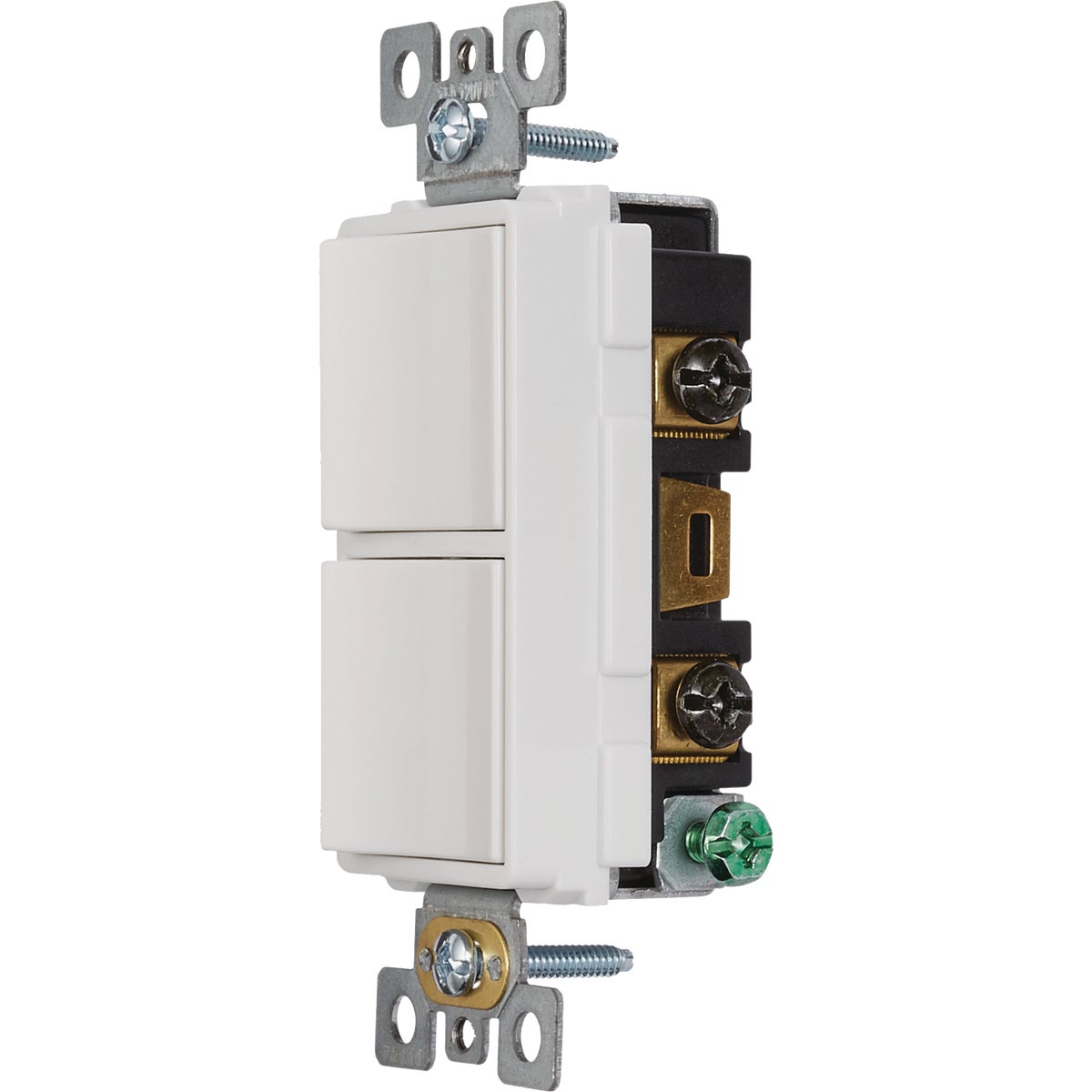 Broan-NuTone 2-Function 15A 120V White Rocker Switch for Bathroom Exhaust Fan Image 4