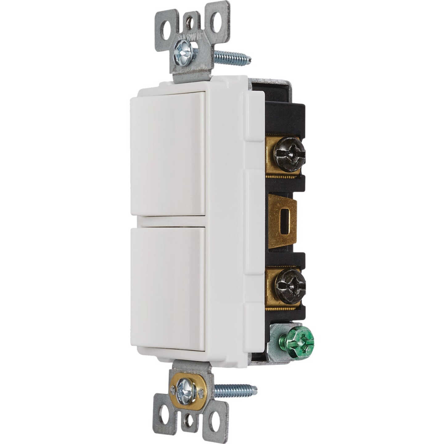 Broan-NuTone 2-Function 15A 120V White Rocker Switch for Bathroom Exhaust Fan Image 4