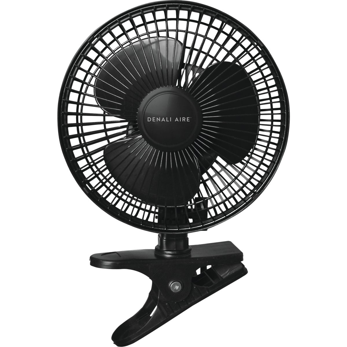 Denali Aire 6 In. 2-Speed Black Convertible 2-in-1 Clip-On Desk Fan