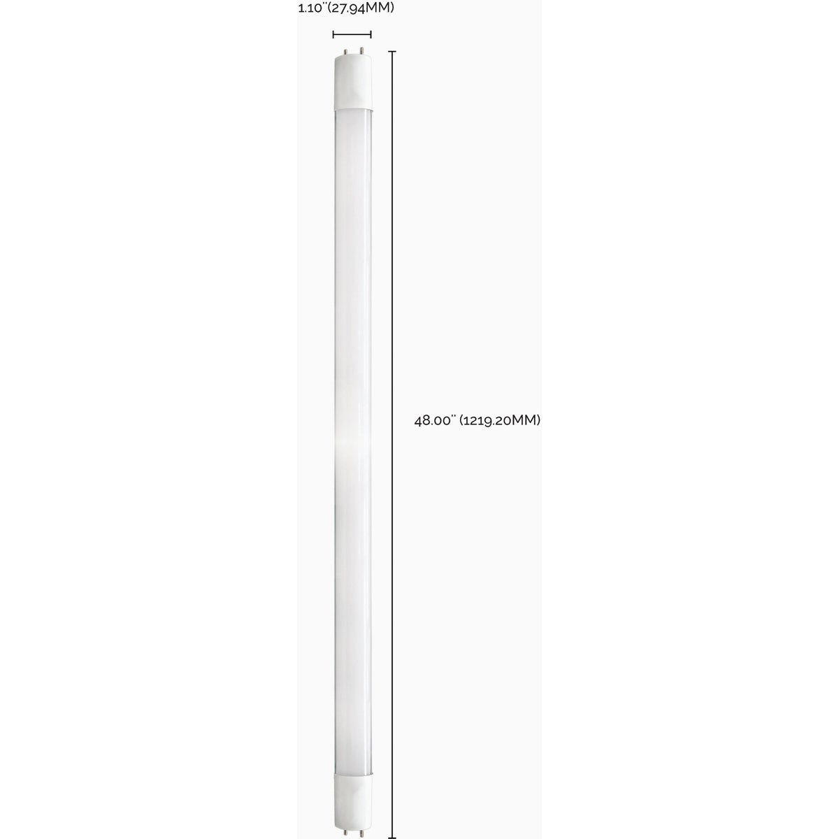 Satco 32W Equivalent 48 In. Cool White T8 Medium Bi-Pin Ballast Bypass DLC Listed LED Tube Light Bulb Image 2