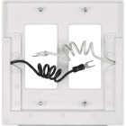 Amerelle LumiCover 2-Gang Universal Wallplate with Built-In Night Light, White Image 3