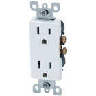 Leviton Decora 15A White Residential Grade 5-15R Duplex Outlet Image 3
