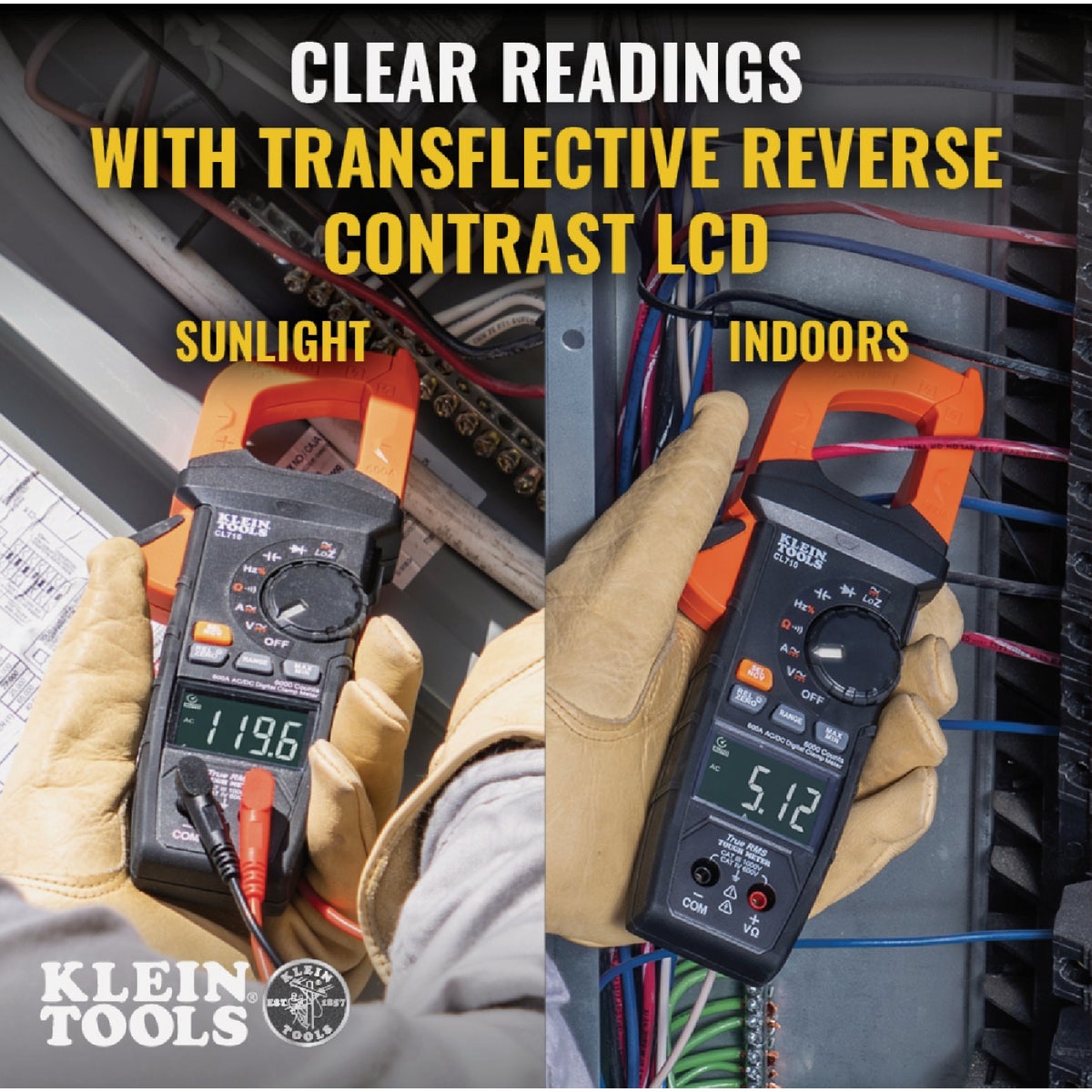 Klein 600A AC/DC Auto-Ranging Digital Pro Clamp Meter Image 5
