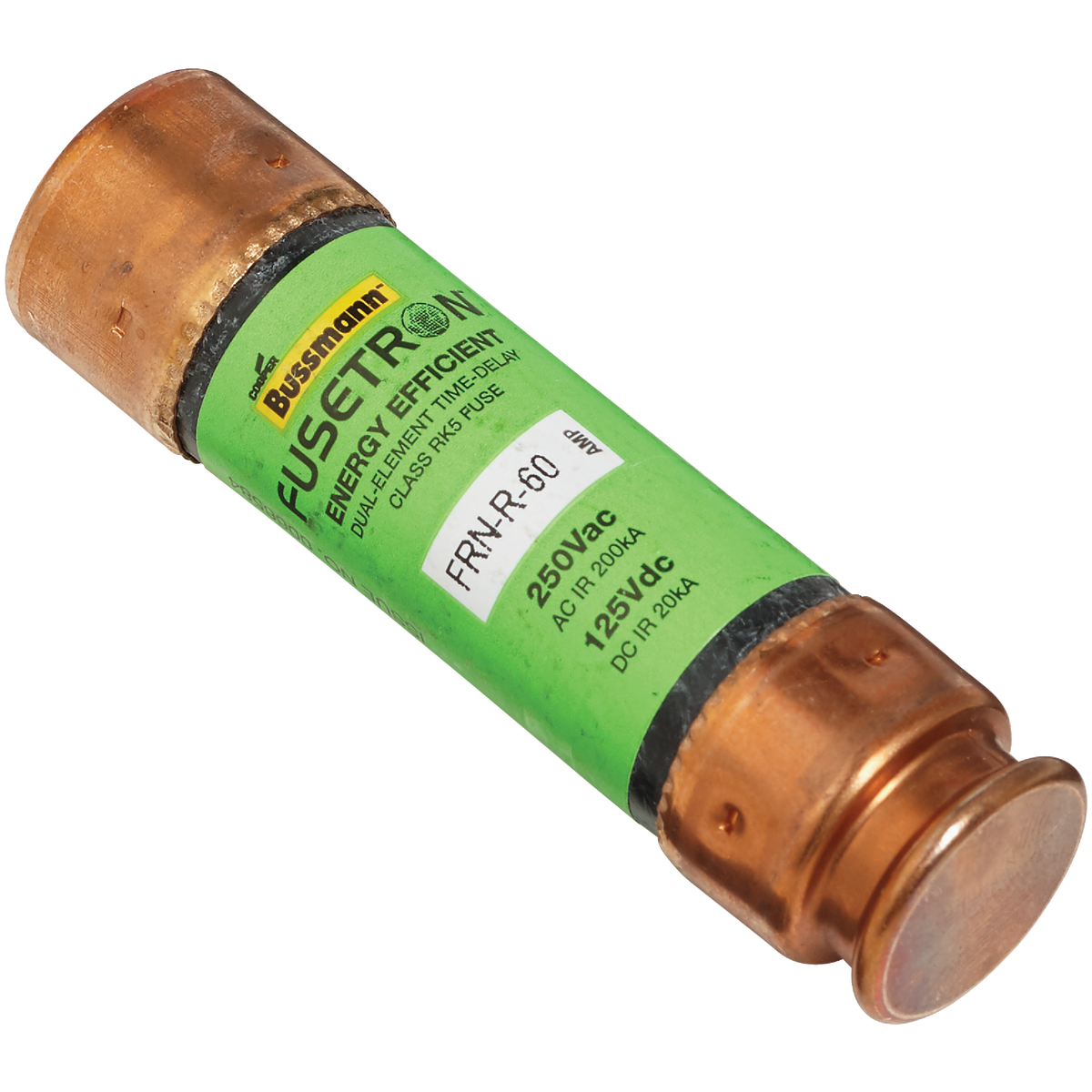 Bussmann 60A FRN-R Cartridge Heavy-Duty Time Delay Cartridge Fuse Image 2