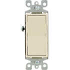 Leviton Decora Residential Grade 15 Amp Rocker Single Pole Switch, Ivory Image 1