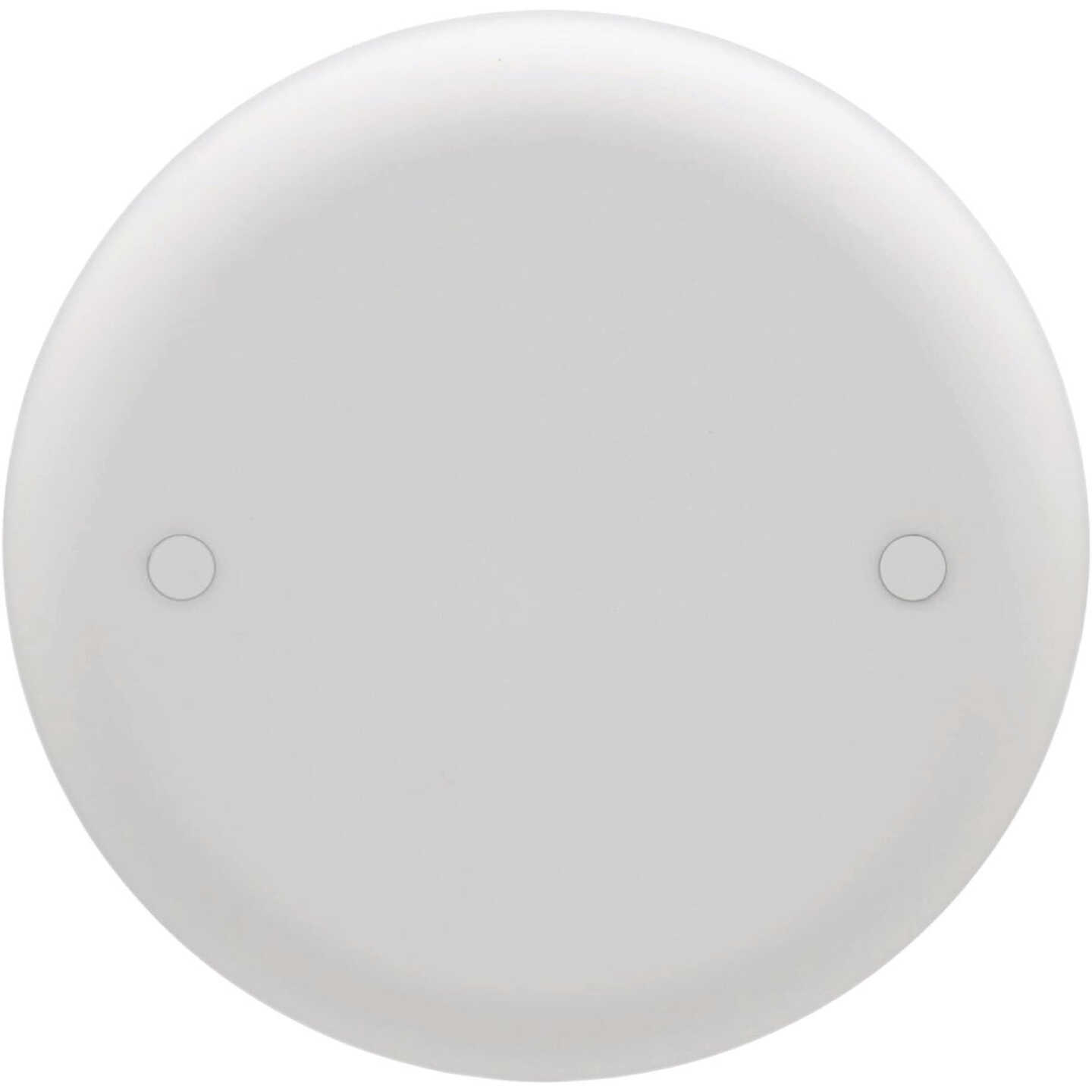 Carlon 4 In. Blank White Round Ceiling Box Cover Image 1