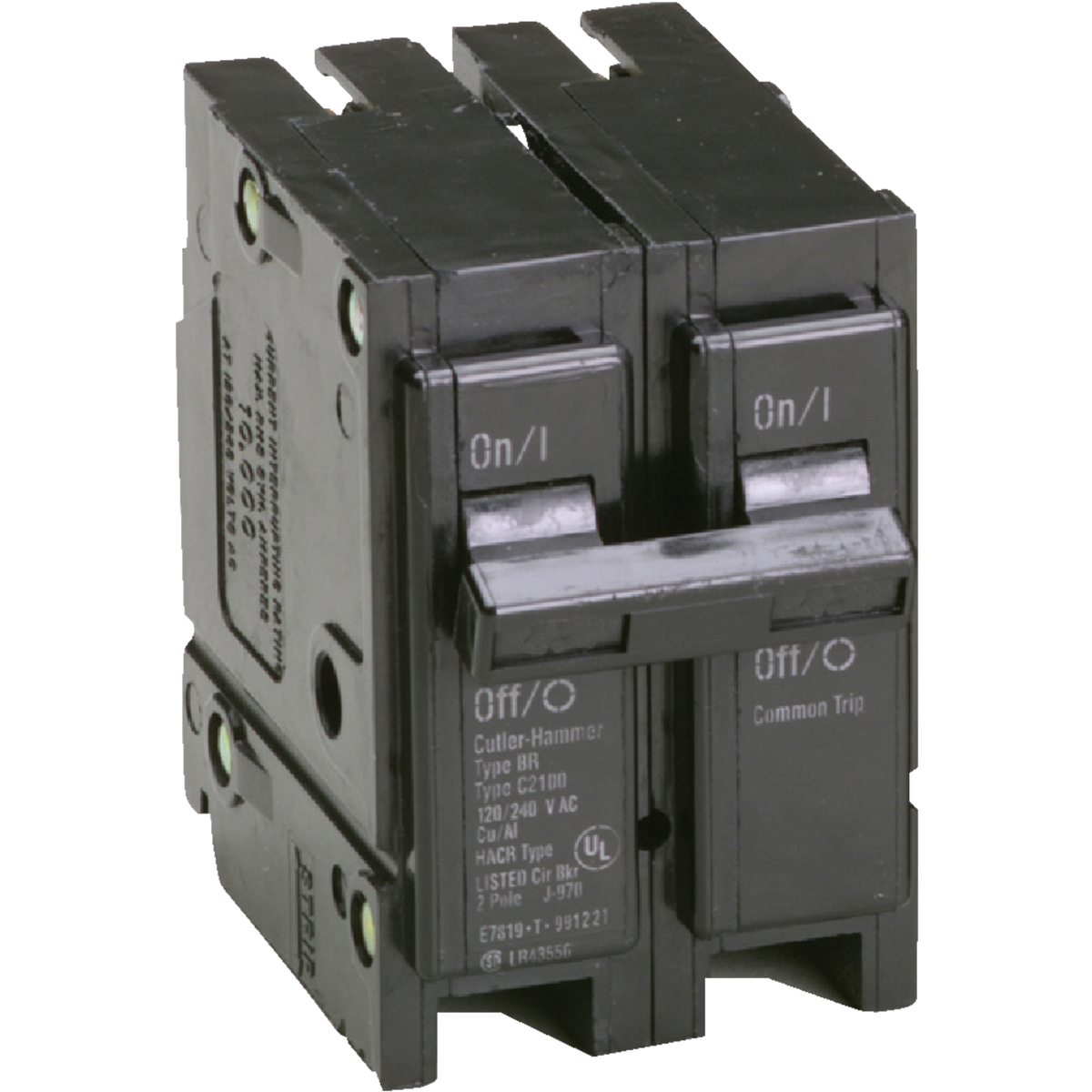 Eaton BR 25A Double-Pole Standard Trip Circuit Breaker Image 1