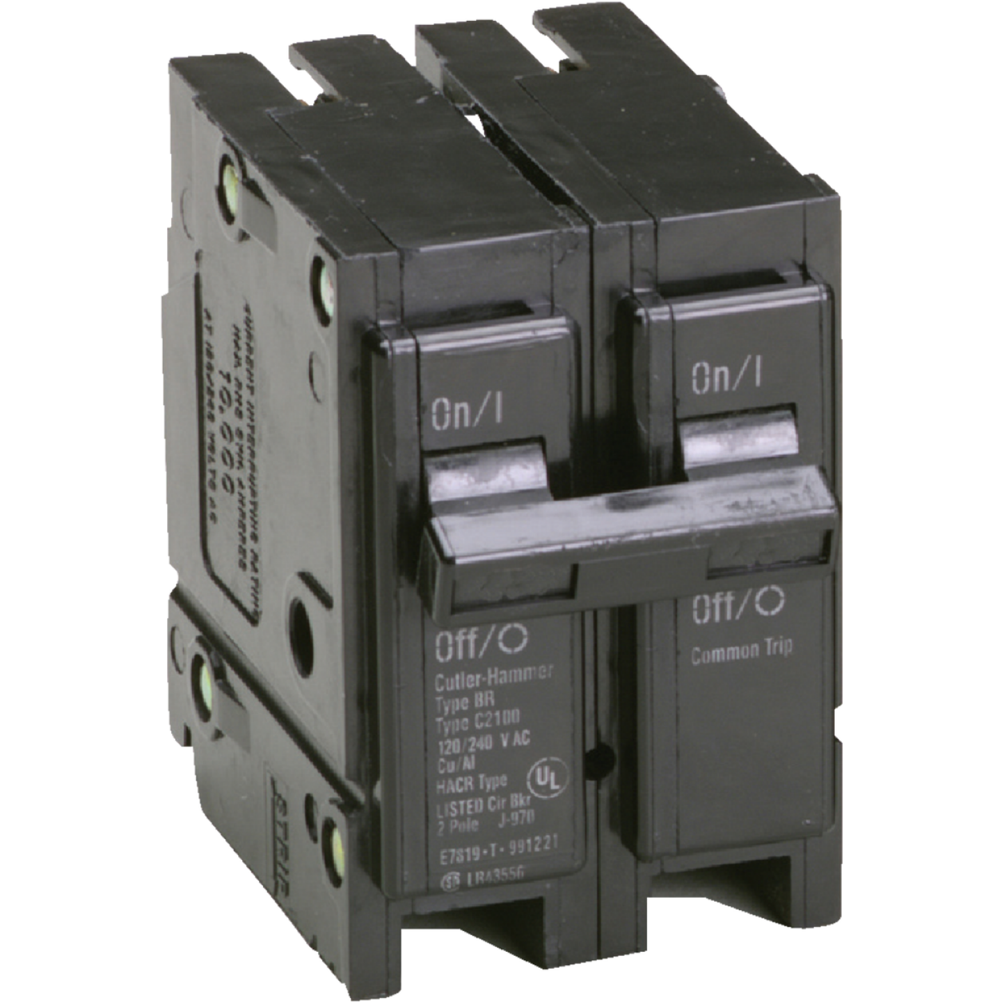 Eaton BR 25A Double-Pole Standard Trip Circuit Breaker Image 1