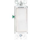 Leviton Decora Illuminated Rocker White 15A Grounded 3-Way Switch Image 3