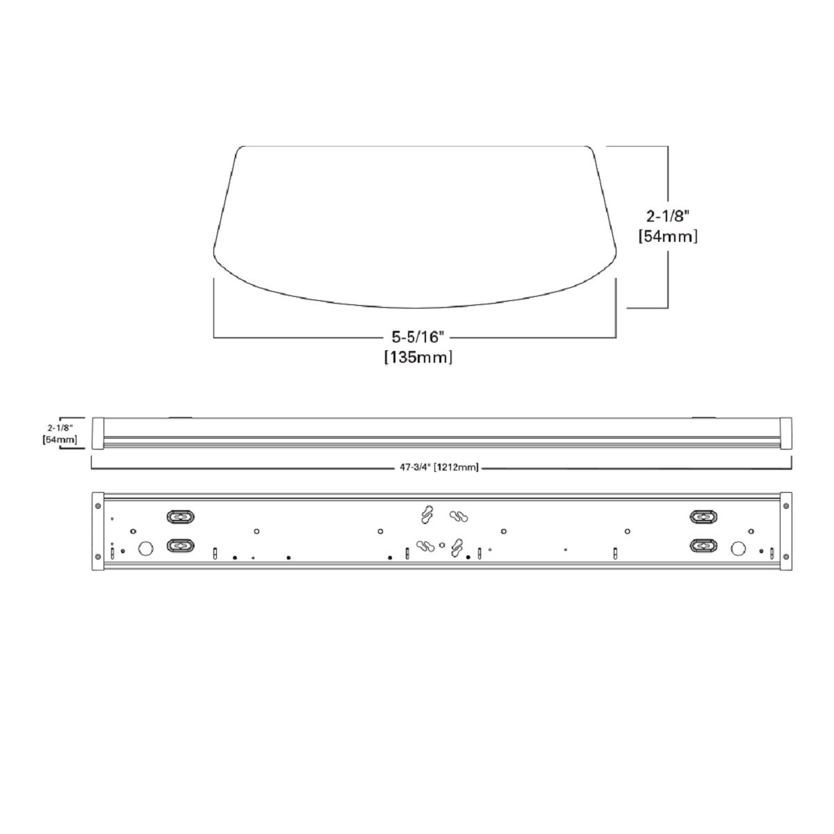 Metalux 4 Ft. Low Profile LED Wraparound Ceiling Light with Selectable Lumens & CCT Image 2