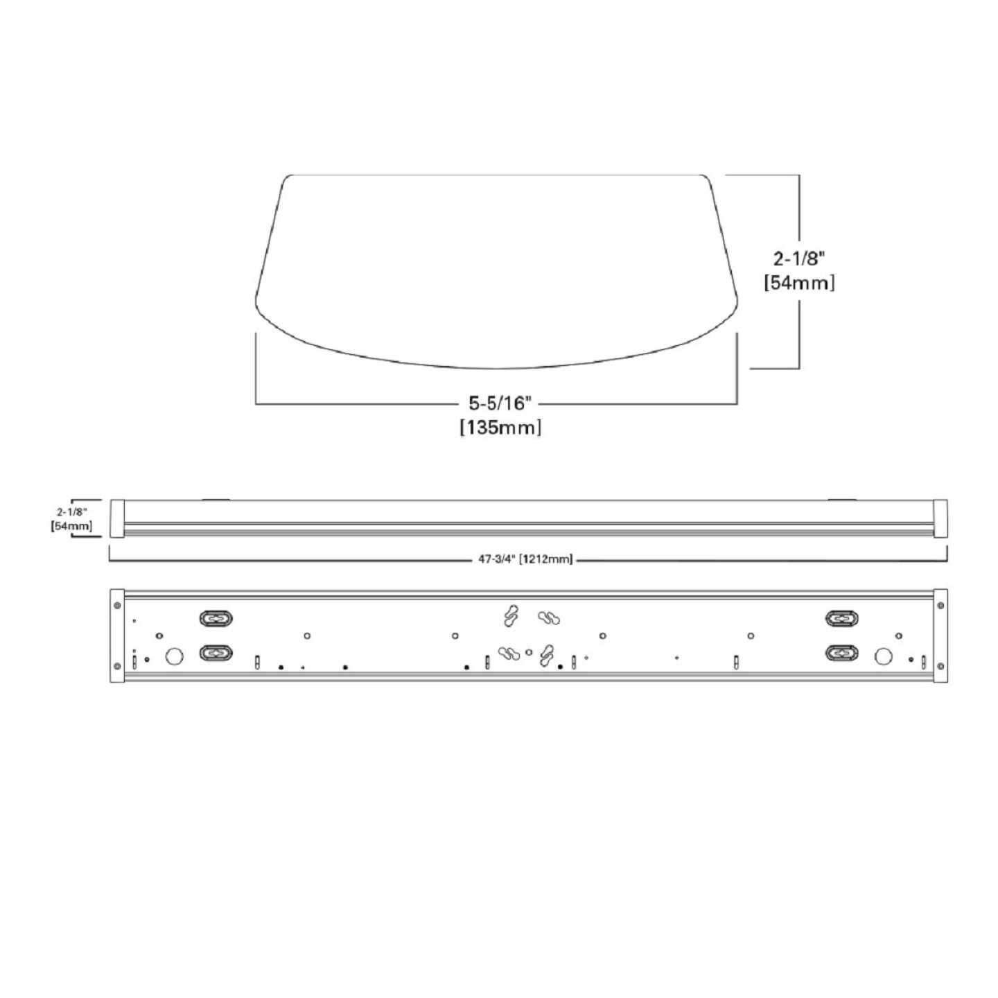 Metalux 4 Ft. Low Profile LED Wraparound Ceiling Light with Selectable Lumens & CCT Image 2