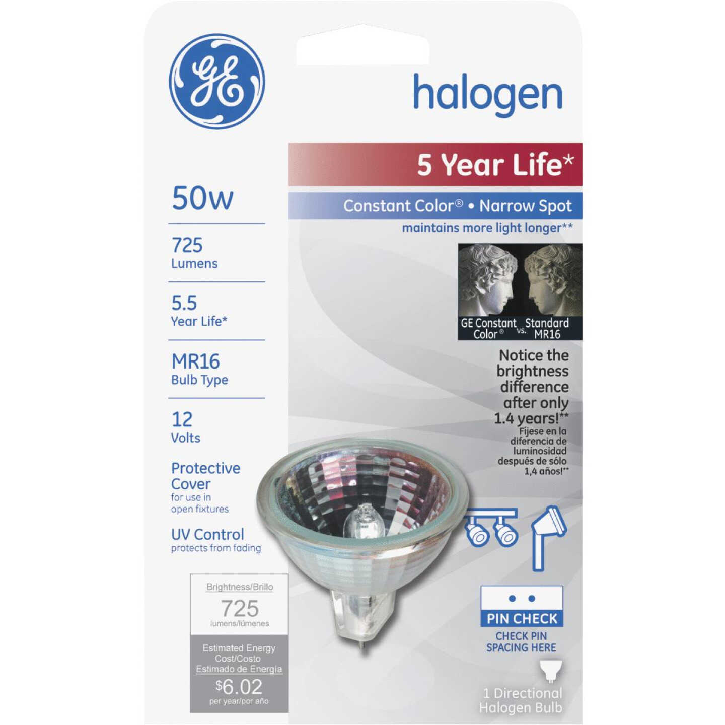 50W NARROW SPT HLGN BULB Image 1