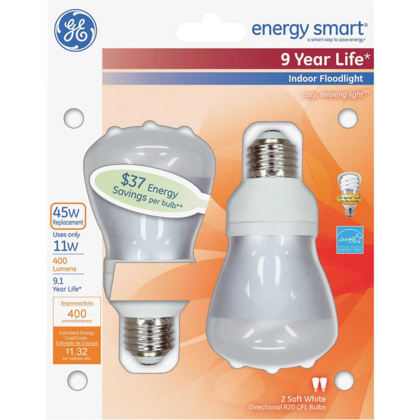 11W R20 WW REFL CFL BULB Image 2