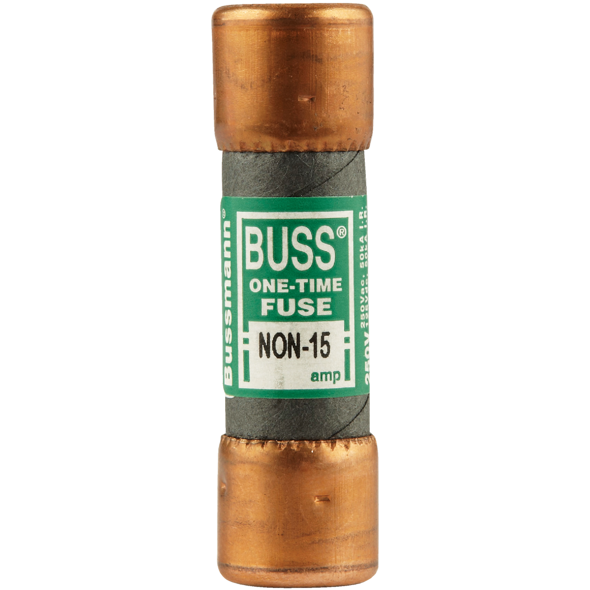 Bussmann 15A NON Cartridge General Purpose Cartridge Fuse Image 1