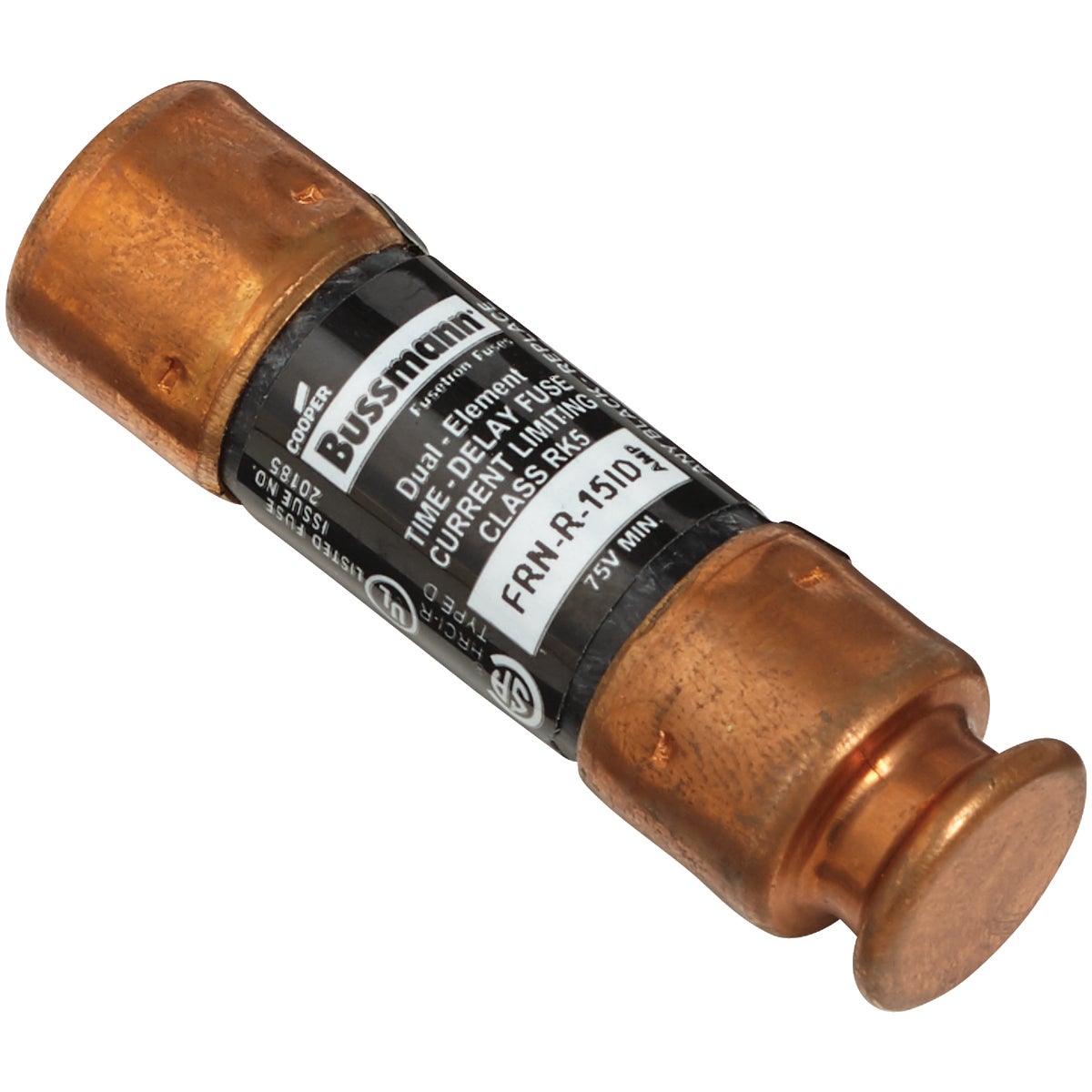 Bussmann 15A FRN-R Cartridge Heavy-Duty Time Delay Cartridge Fuse (2-Pack) Image 3