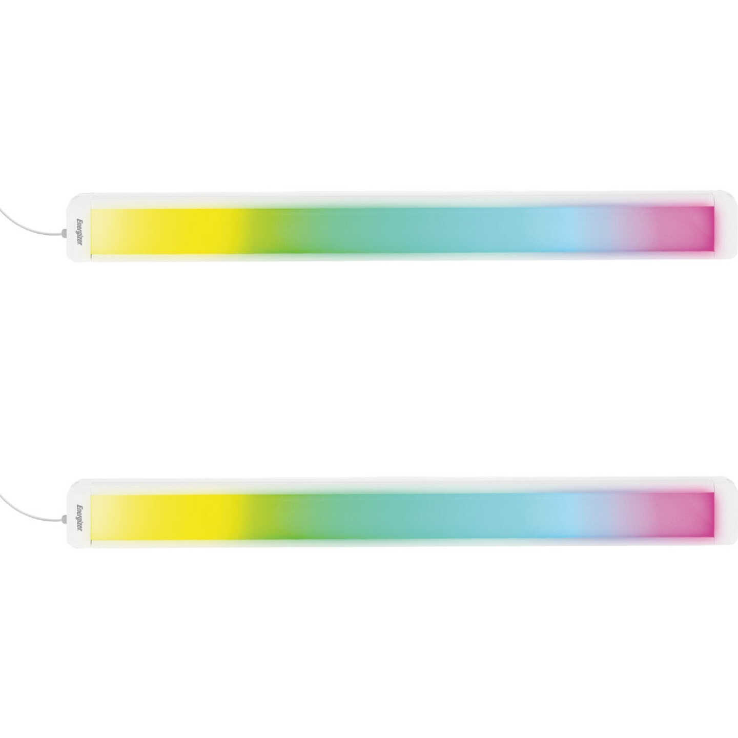 Smart 2 In. W. x 12 In. L. Under Cabinet RGB & IC LED Light Bar Kit Lights (2-Pack) Image 1