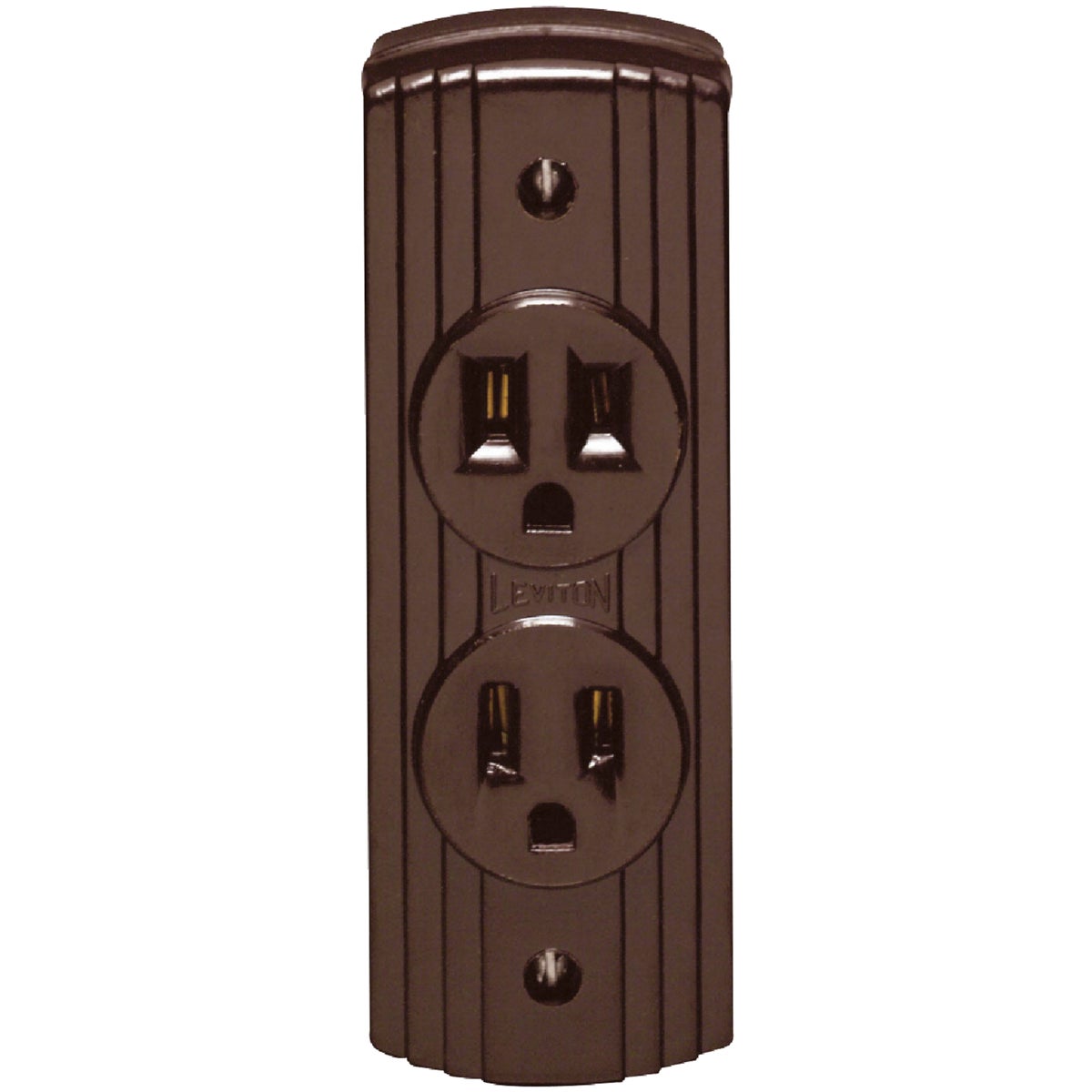Leviton 15A Surface Mount Brown 5-15R Power Outlet Image 2