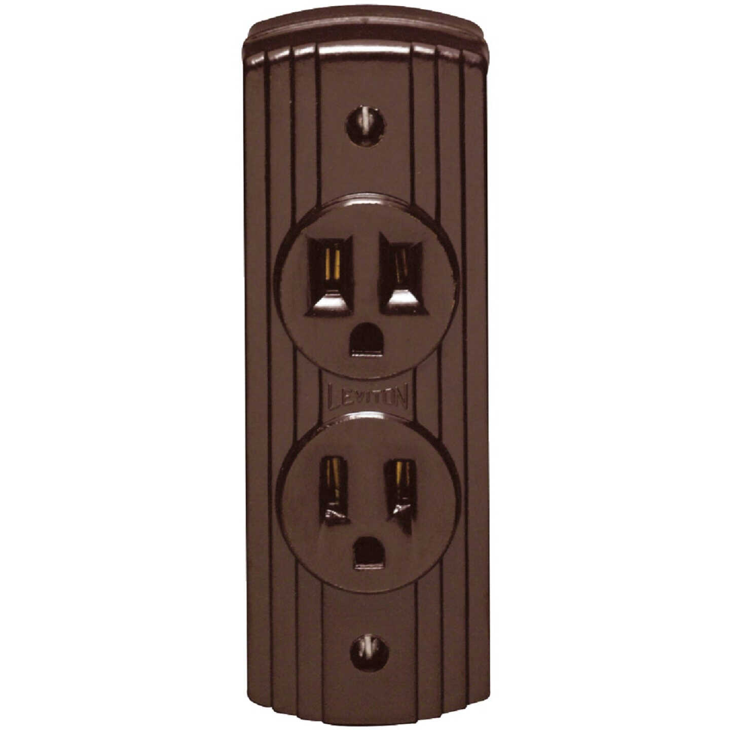 Leviton 15A Surface Mount Brown 5-15R Power Outlet Image 2