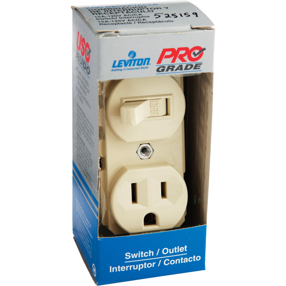 Leviton Ivory 15A Heavy-Duty Switch & Outlet Image 2