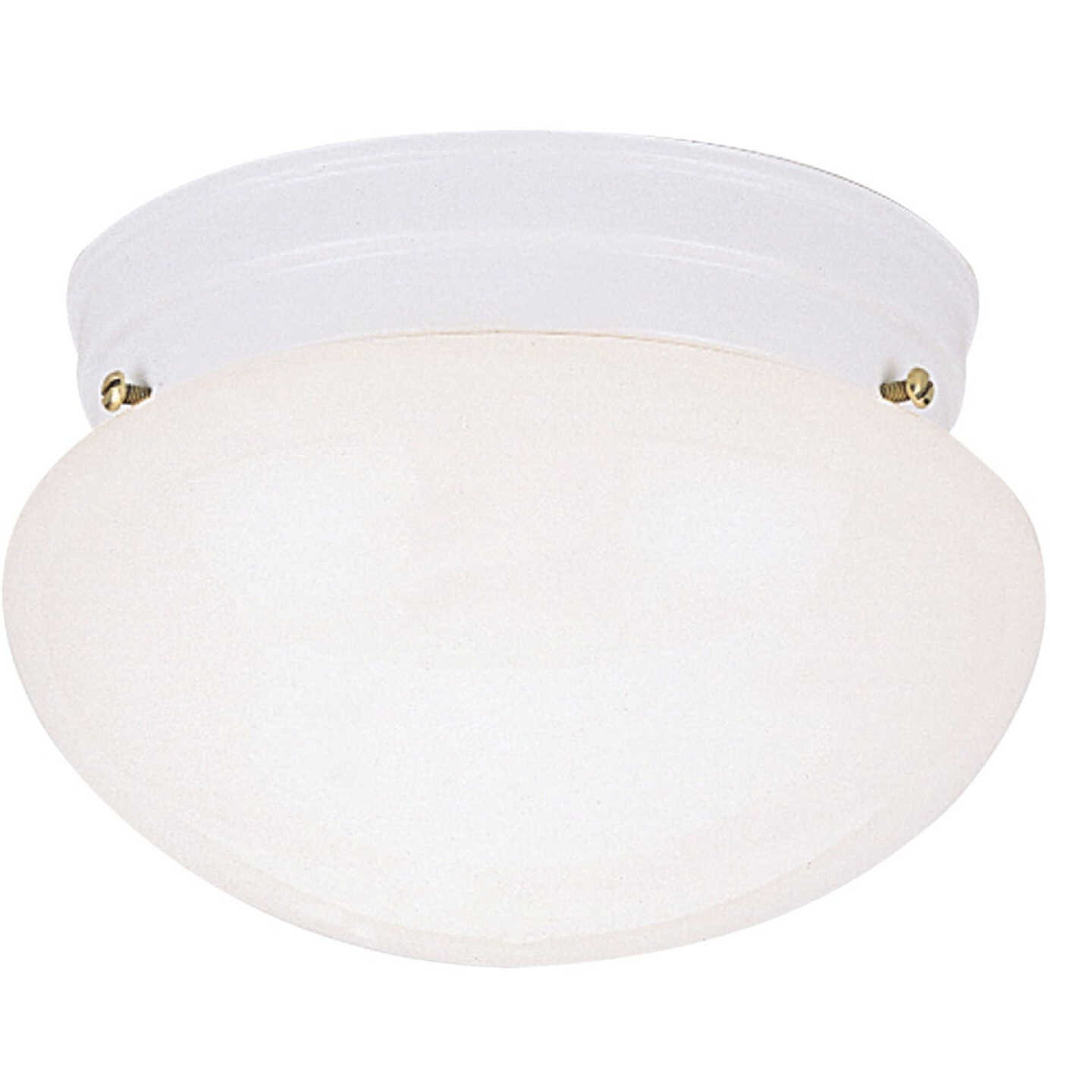 Canarm 9-1/2 In. White Incandescent Flush Mount Ceiling Light Fixture Image 1